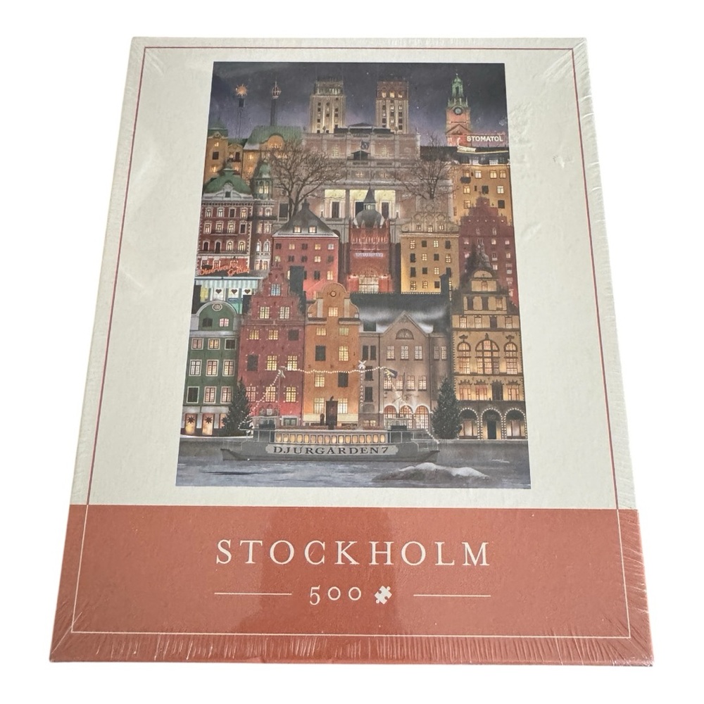 Martin Schwartz jigsaw Stockholm Christmas, city puzzle 33 x 47 cm,‎ 500 pieces